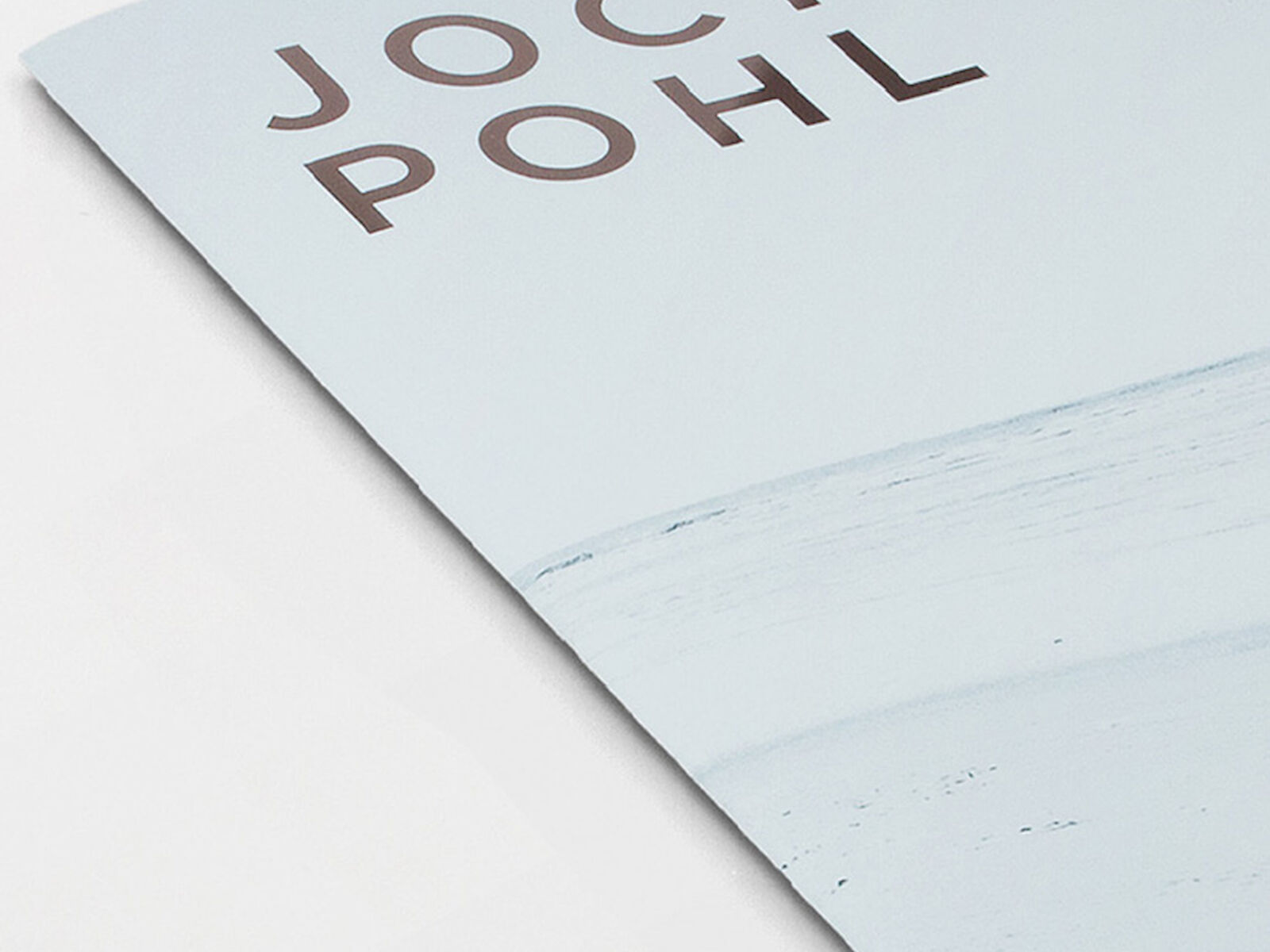 Kataloggestaltung zur Messe Baselword für Jochen Pohl